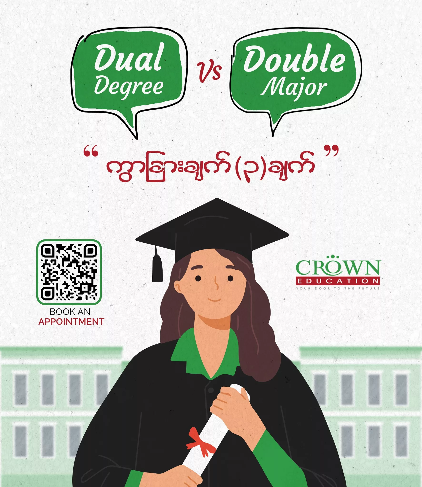 ❝Dual Degree Vs Double Major ကွာခြားချက် (၃)ချက်❞